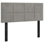 vidaXL Classic Light Grey Velvet Headboard - Stylish Design, Suitable for All Bed Frames, Robust Larch & Engineered Wood Construction, Dimensions 39.4"x2"x30.7"/34.6".