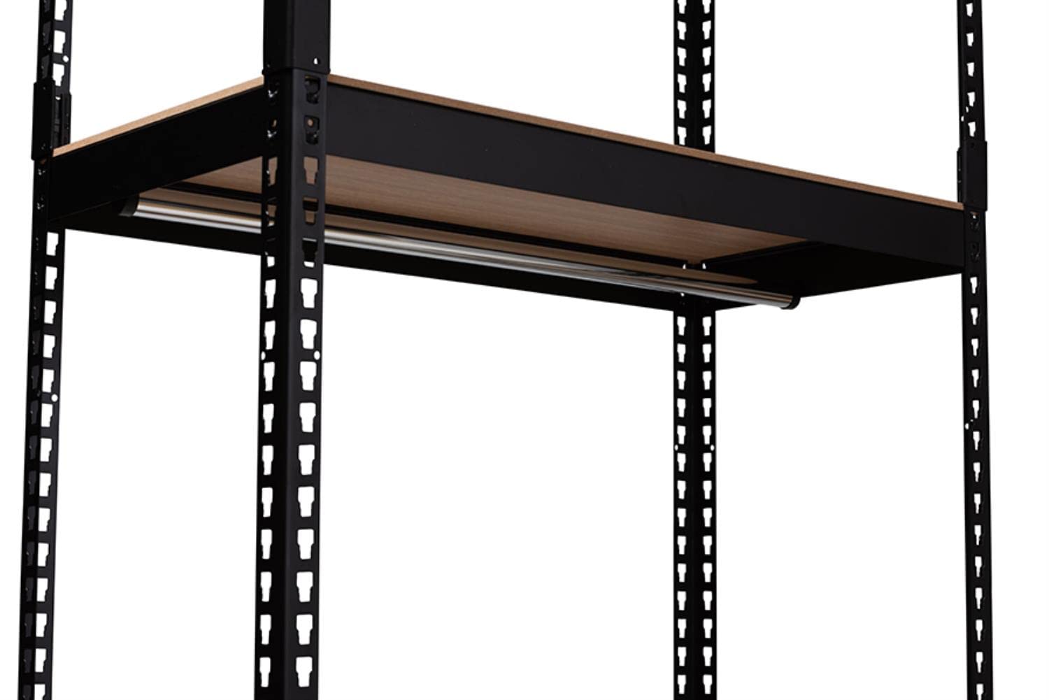 Baxton Studio Gavin Black Metal 10-Shelf Closet Storage Organizer