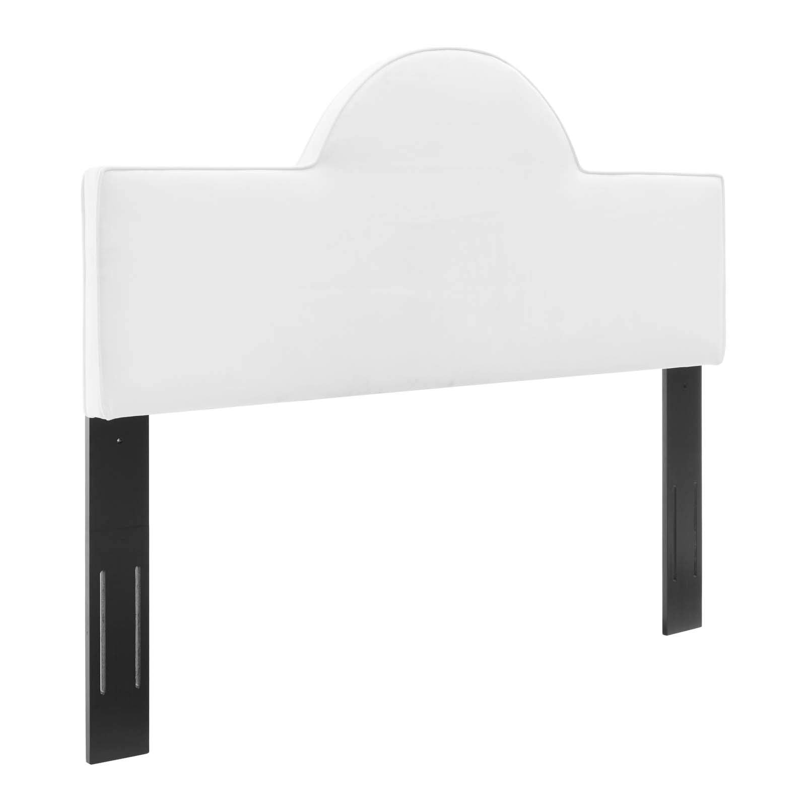Modway Dawn Performance Velvet Headboard, King/Ca King, White