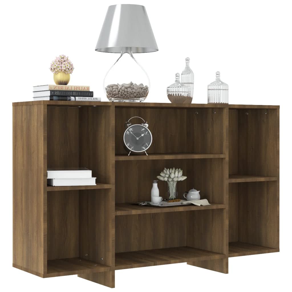 vidaXL Sideboard Brown Oak 47.2&quot;x11.8&quot;x29.5&quot; Engineered Wood