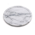 LUANT Circular Marble Stone Decorative Tray for Counter, Vanity, Dresser, Nightstand or Desk, Diameter 8 Inches