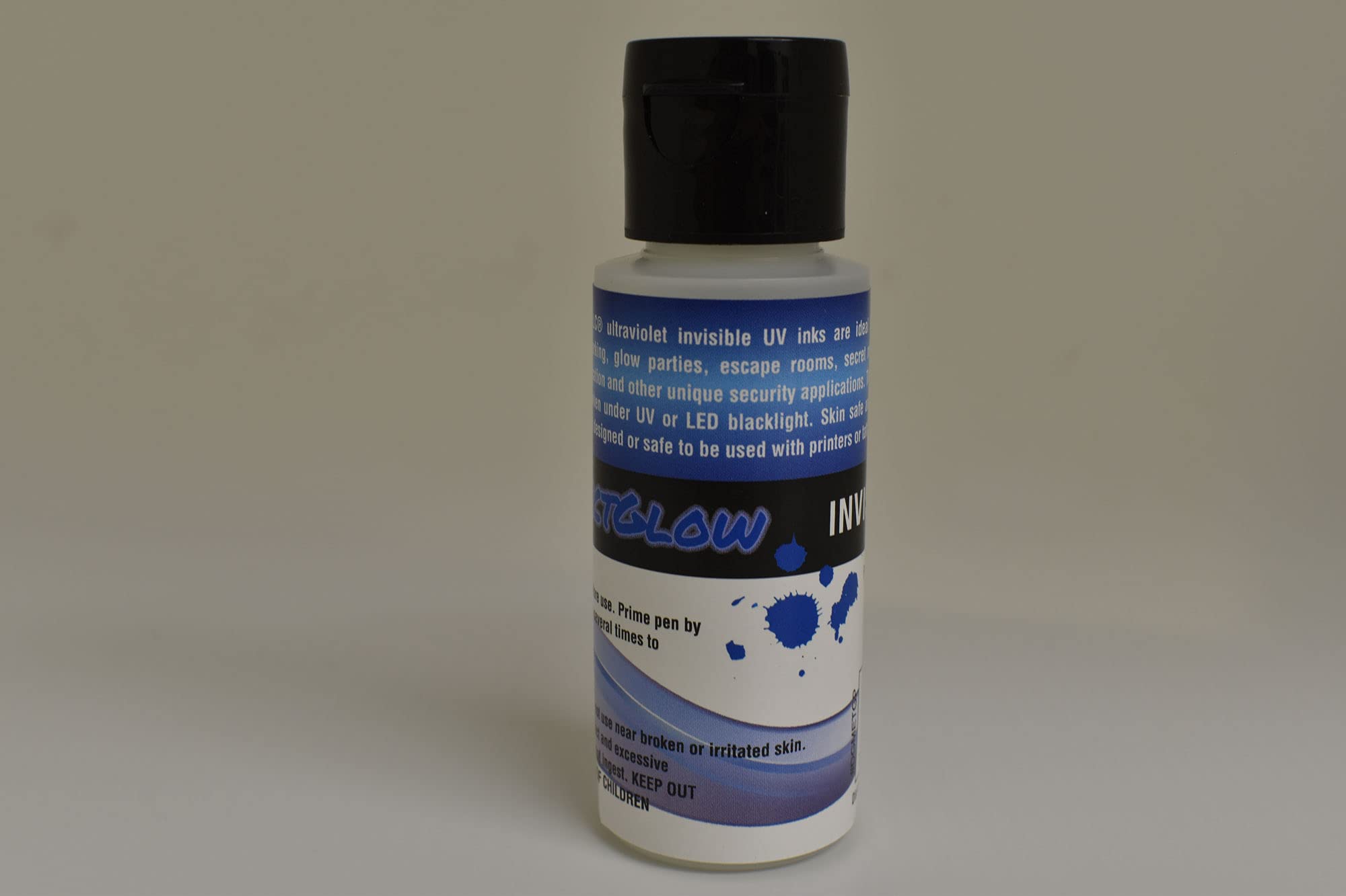 Directglow General Purpose Invisible Blue Ultraviolet Blacklight Reactive Ink Secret Messages Security Identification Glow Party