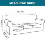 4 Piece Sofa Covers For 3 Cushion Couch Sofa Slipcover Soft Couch Cover For Dogs-Washable Sofa Furniture Covers With 3 Individual Cushion Covers, Feature Thick Jacquard Fabric (3 Cushion Sofa, Taupe)