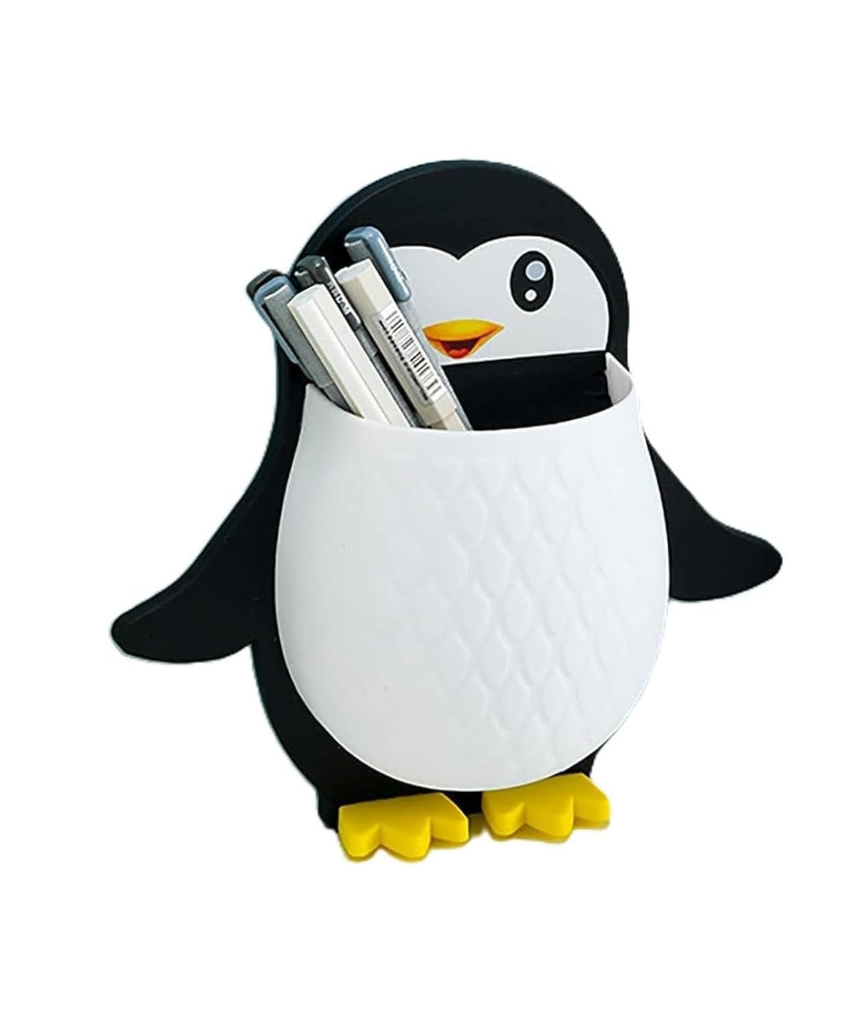 Sticky Toothbrush Holder for Home, Penguin Self Adhesive Cute Wall Mount Storage Organizer for Bathroom, Spoon Case for Kitchen,
