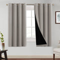 Princedeco 100% Blackout Curtains 63 Inches Long, Pair Of Energy Smart & Noise Blocking Out Drapes For Baby Room Window, Thermal