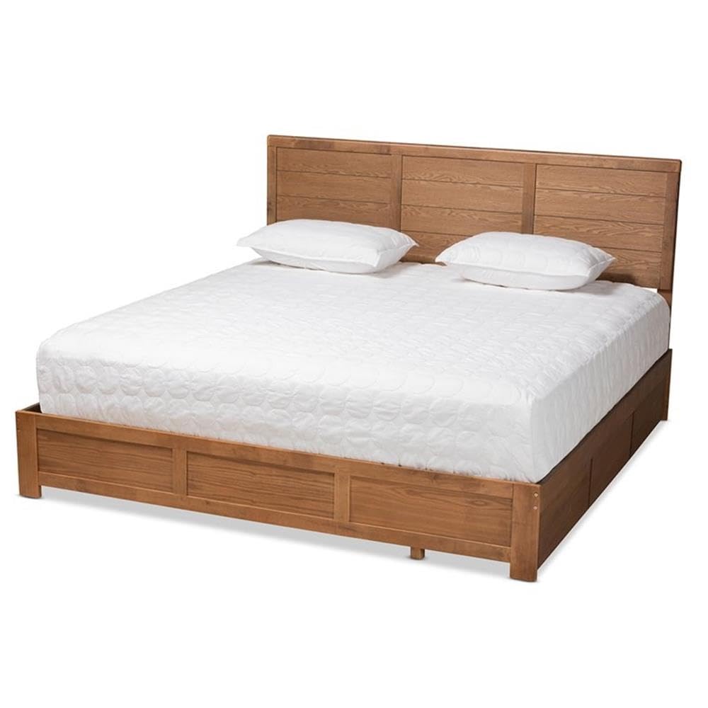 Baxton Studio Lisa Platform Storage Bed - Thumbnail 3