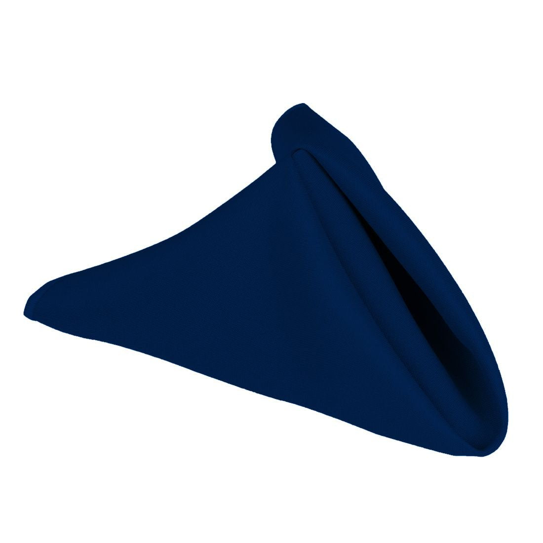 LinenTablecloth 17-Inch Polyester Napkins (1-Dozen) Navy Blue