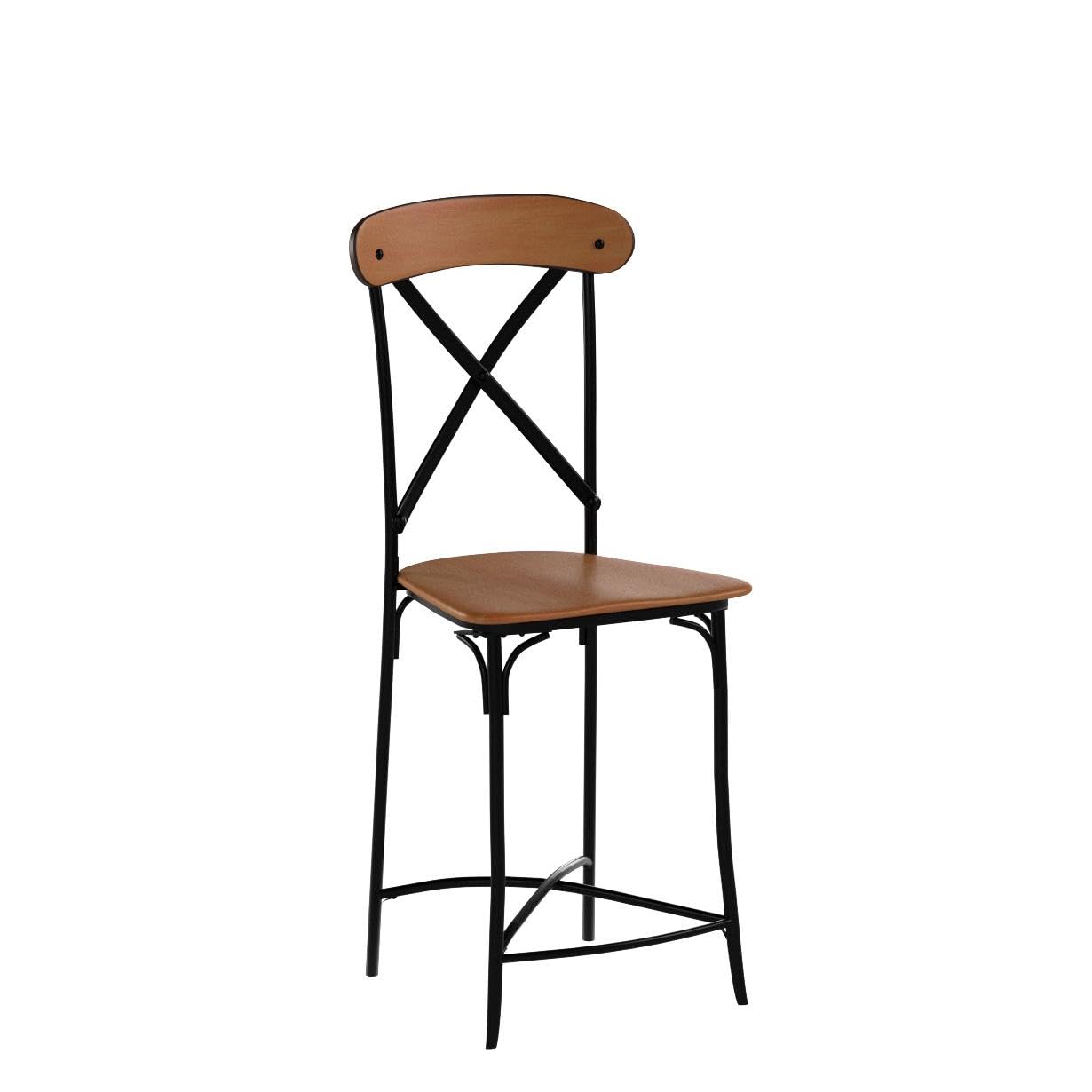 Baxton Studio CDC222-PP2 Stool, Light Brown