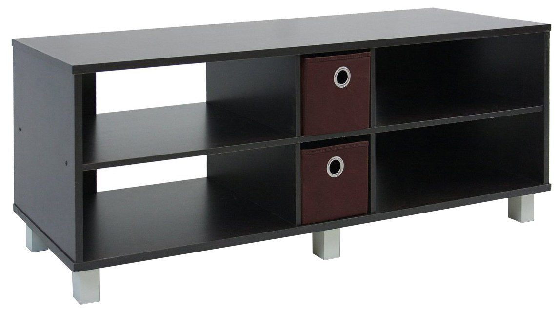 FURINNO Dario TV Entertainment Center, Espresso/Brown