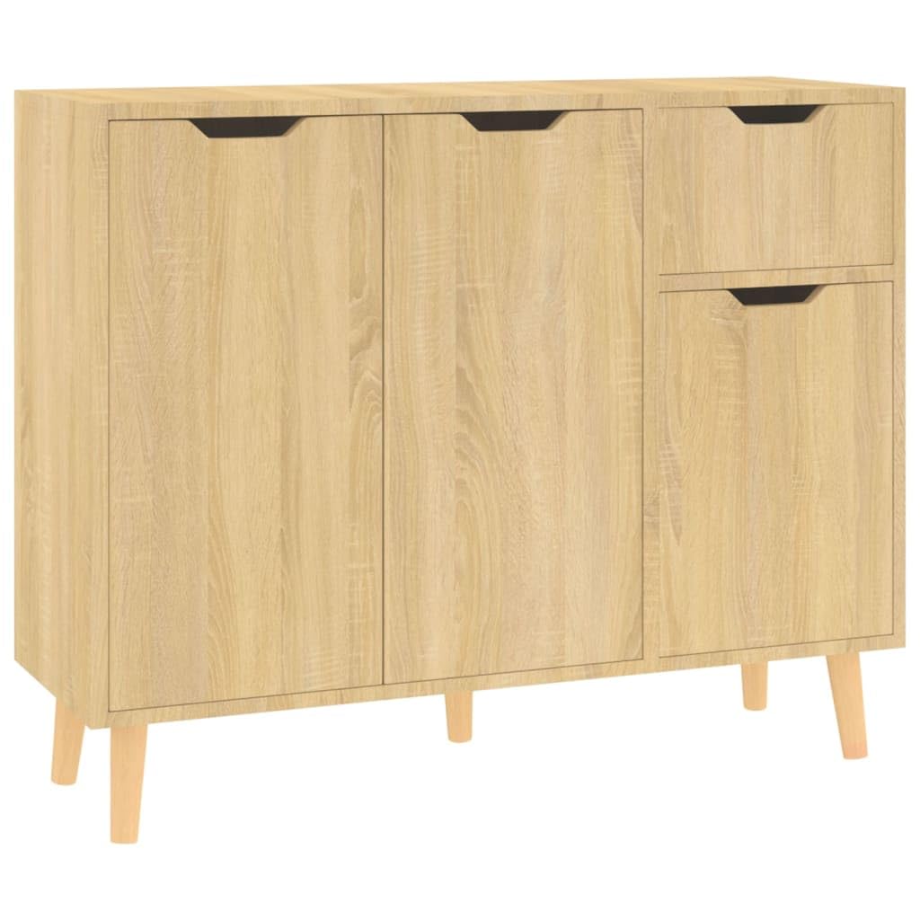SKM Sideboard Sonoma Oak 39.4&quot;x11.8&quot;x41.3&quot; Chipboard