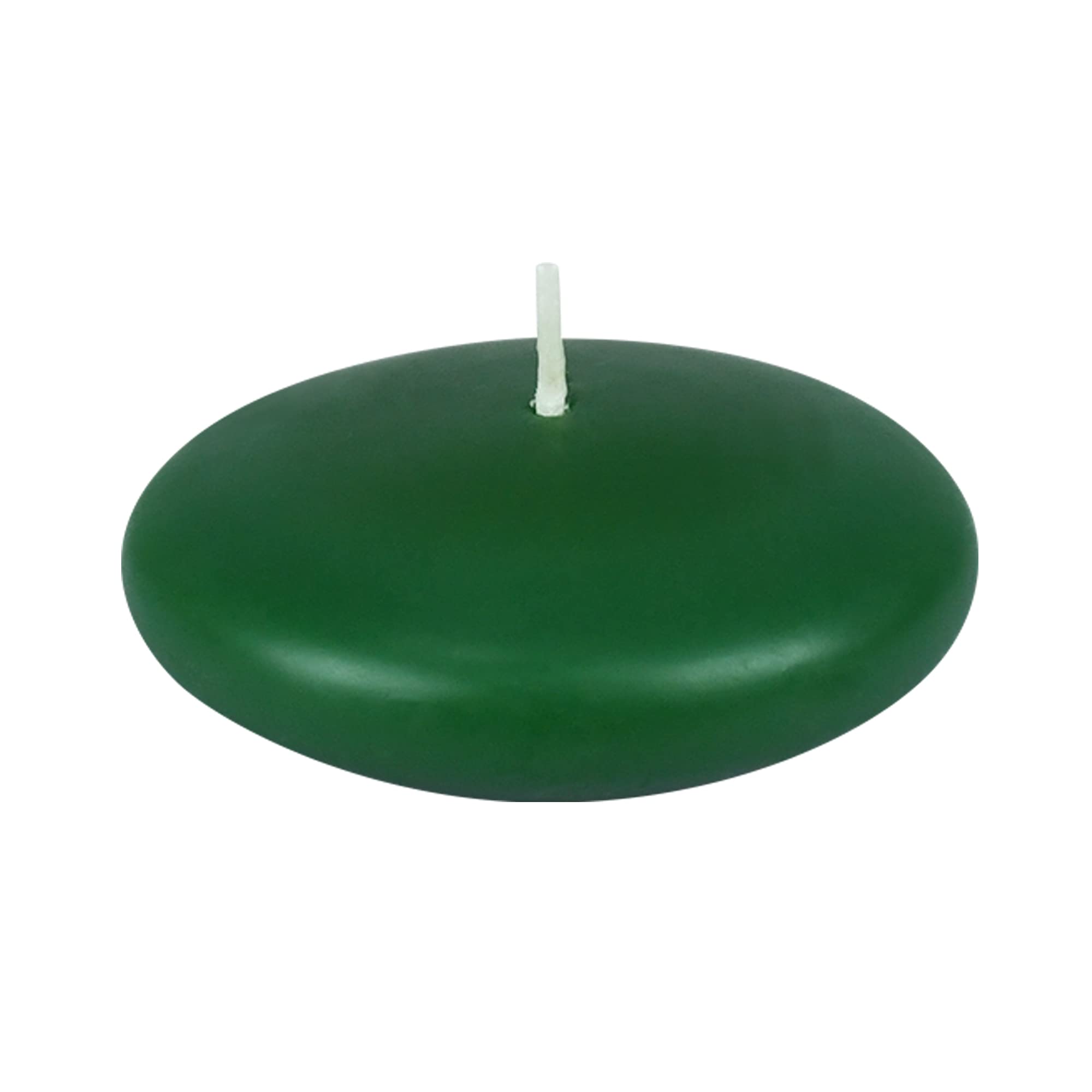 Zest Candle 3 Inch Hunter Green Floating Candles, 12 Count