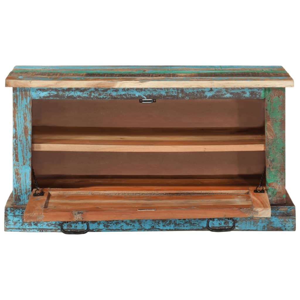 Solid Reclaimed Wood Shoe Storage Bench