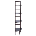 Ergode Aiden Narrow Baker's Rack | Antique Tuscan Design | Compact & Versatile | Solid Wood | Coffee Finish | 4 Shelves | Easy Assembly (23561-VV) (23561-VV)