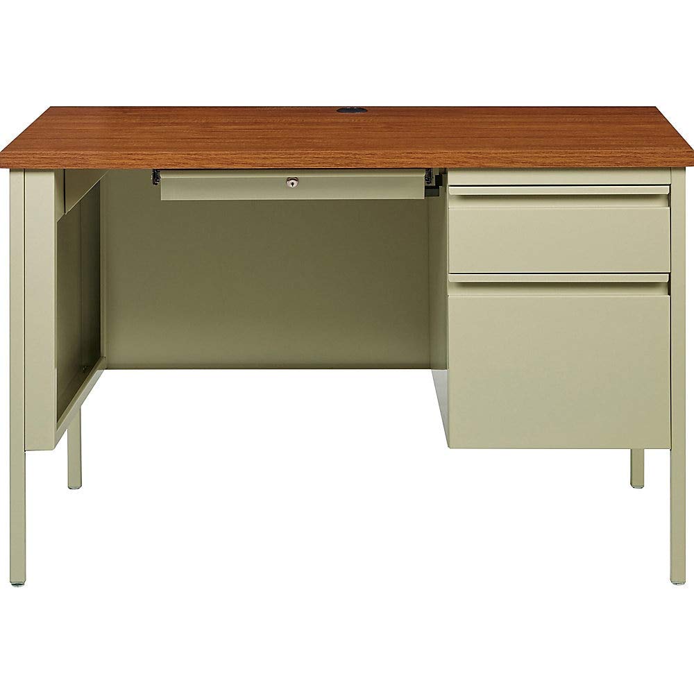 Lorell Fortress Series Oak Laminate Top Desk