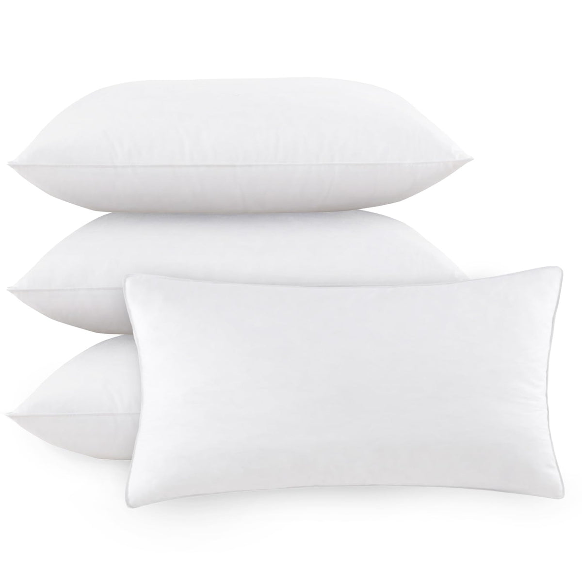 Ant-Home 16'X26' Pillow Inserts Soft Feather Pillow Set Of 4 Indoor Decorative Sofa Down Pillows Bed Pillows Couch Pillow