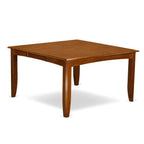 East West Furniture Pft-Sbr-T Parfait Square Table With 18&Quot; Butterfly Leaf - Saddle Brown Finish