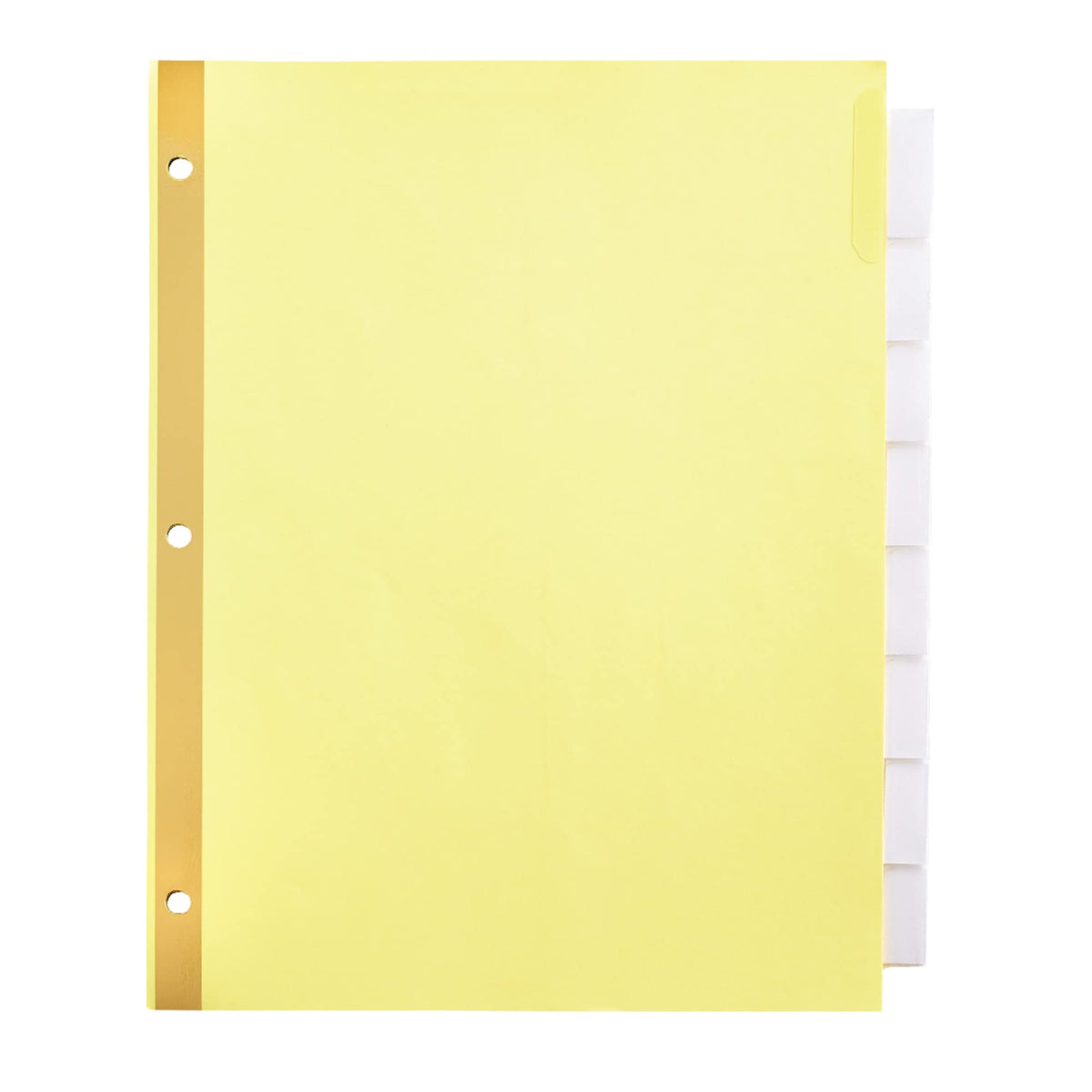 Office Depot(R) Brand Insertable Dividers With Big Tabs, Buff, Clear Tabs, 8-Tab