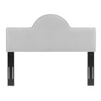Modway Dawn Performance Velvet Headboard, King/Ca King, Light Gray