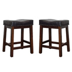 Kona 24" Tall Backless Counter Stool, Set of 2, Raisin