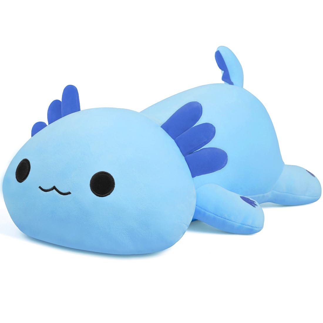 Miaohaha Plush Axolotl Toy Plush Pillow Axolotl Stuffed Animal Toy Cute Plushies Kids Plush Toy Pillow(Blue,30Cm/11.8In)