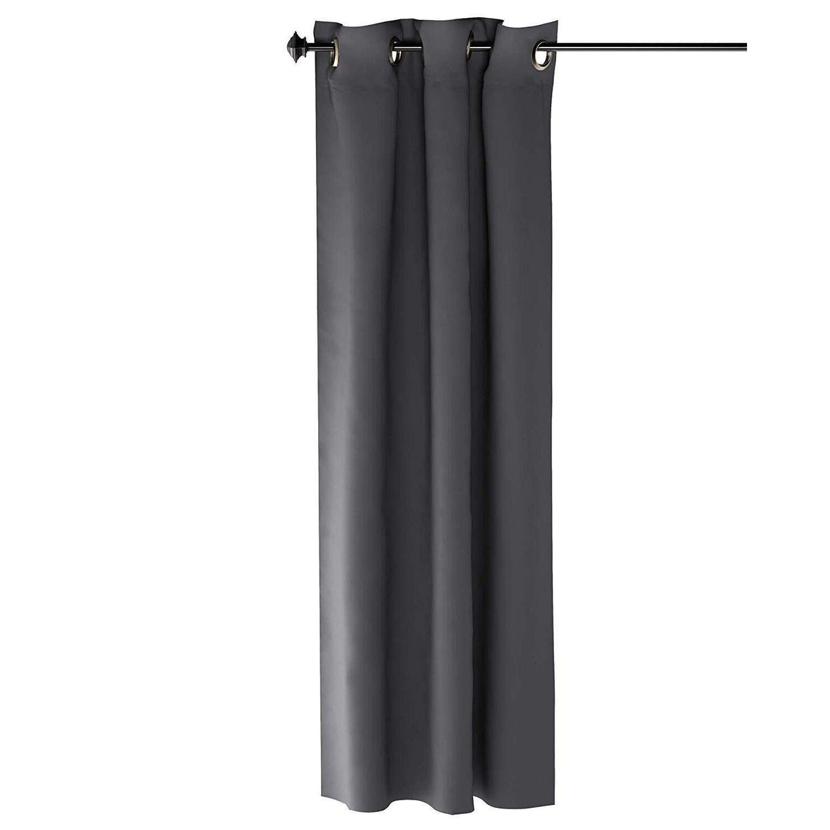 Furinno Collins Curtain 42X63 Inches, Dark Grey