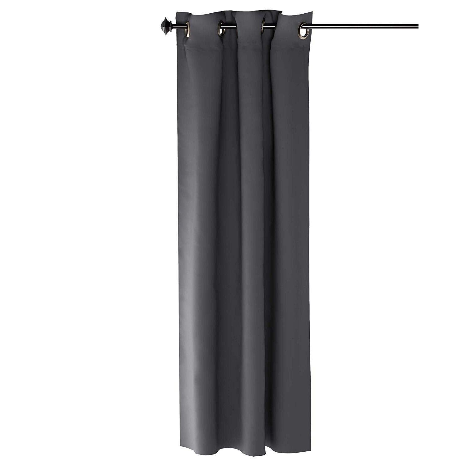 Furinno Collins Curtain 42X63 Inches, Dark Grey