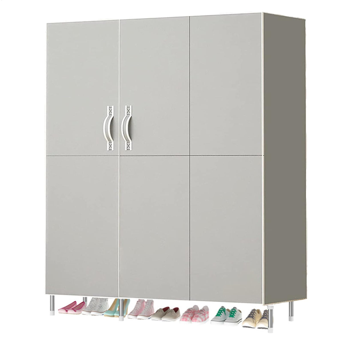 Xixi Home Portable Closet Clothes Organizer 49in Simple NonWoven Fabric Wardrobe Closet MultiFunctional Clothes Storage Cabine