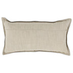 Kosas Home Cheyenne 14X26 Transitional Leather Throw Pillow In Nightfall Blue