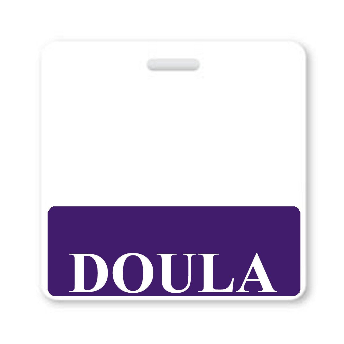Doula Badge Buddy - Heavy Duty Horizontal Badge Buddies For Doulas - Spill & Tear Proof Cards - 2 Sided Usa Printed Quick Role I