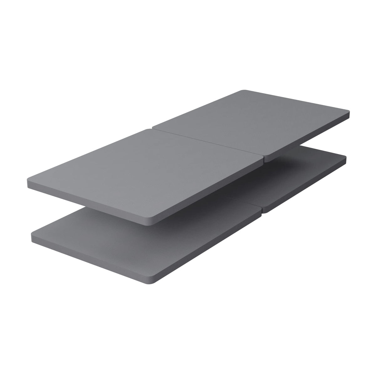 Treaton, 1.5-Inch Split Bunkie Board For Mattress/Bed Fully Assembled, Improved Comfort And Support, Twin Xl(Set Of 2), Grey