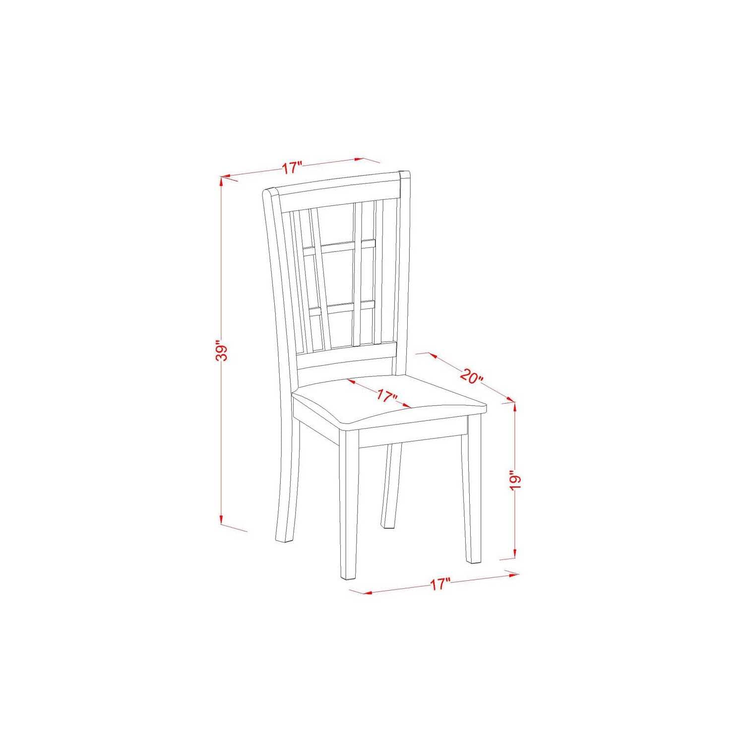 East West Furniture Amni5-Bch-W Antique 5 Piece Modern Set Includes A Round Kitchen Table With Pedestal And 4 Dining Room Chairs, 36X36 Inch