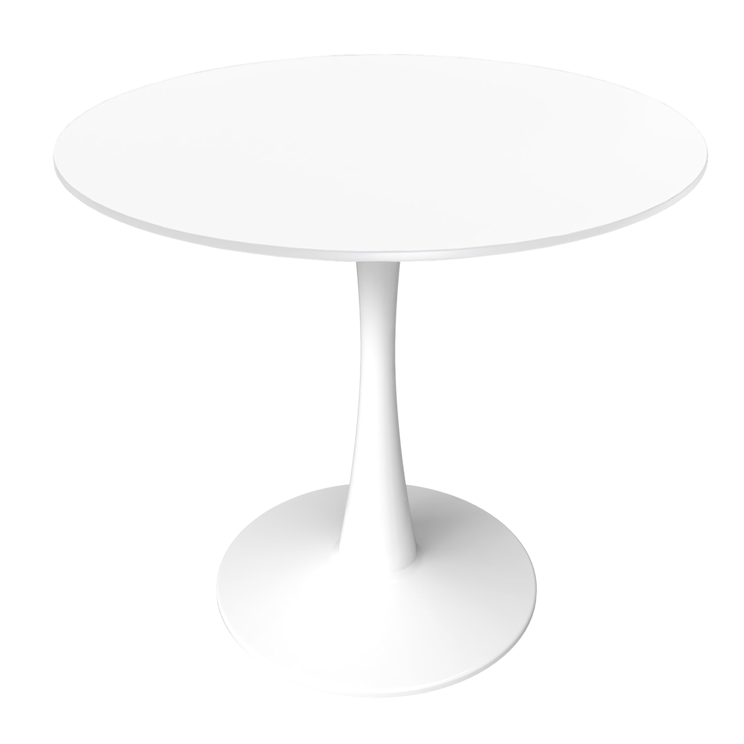 Leisyremod Bristol 27 Round Dining Table White base with White top