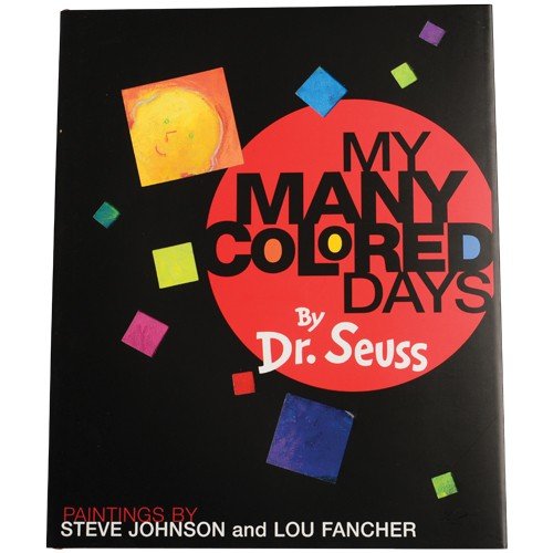 Constructive Playthings 40 Page Hardcover 10' X 9' Early Learning Book For Children My Many Colored Days By Dr. Seuss