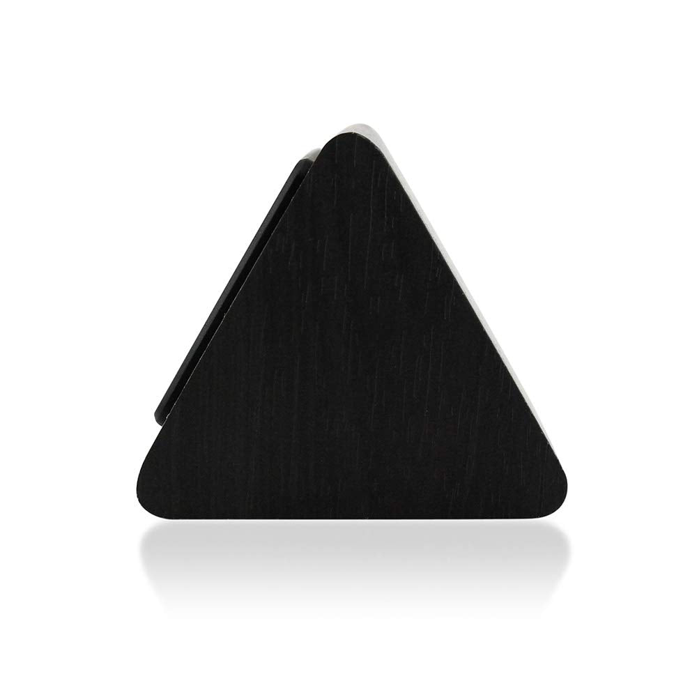 Gearonic Digital Alarm Clock Wooden Alarm Clock Wood Modern Triangle Alarm Digital Desk Clock, Displays Time Date Temperature Ca