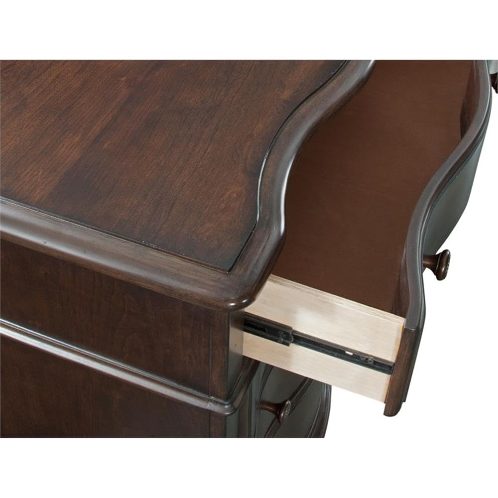 American Woodcrafters Rodanthe 42&Quot; W 5-Drawer Wood Chest In Tobacco Brown