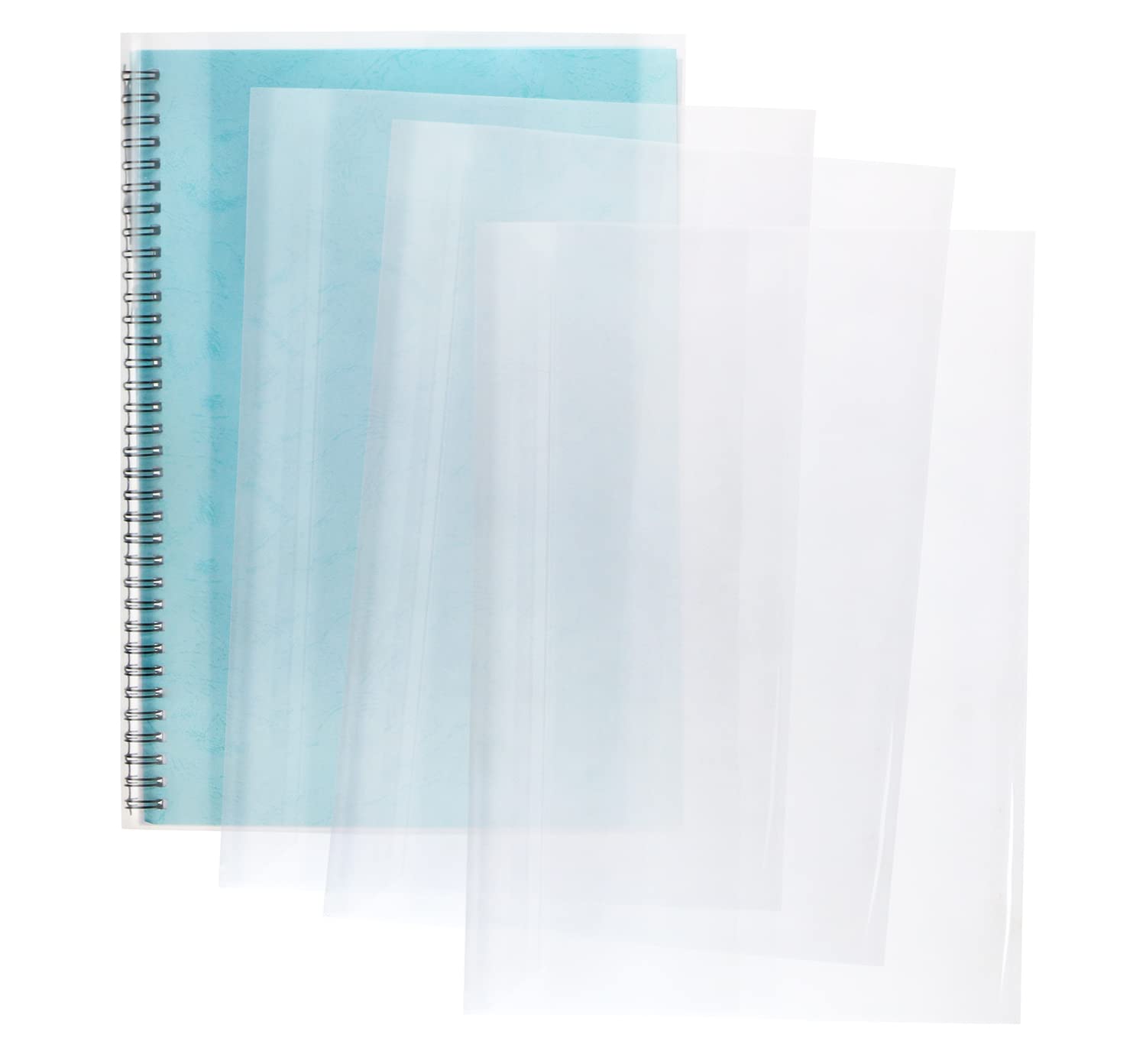 Onlykxy 10Pcs Clear Exercise Book Covers For Home Office Books Waterproof Plastic Sleeves (A4)