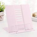 Msdada Book Stand Metal Reading Rest Book Holder Adjustable Cookbook Documents Holder Portable Bookstands For Recipes Textbooks