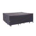 WJ-X3 Rip-Stop Patio Table Cover, Heavy-Duty Waterproof & Windproof Outdoor Furniture Cover, 102 x 78 x 31, Gray