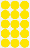 Royal Green Yellow Dot Stickers Great For Envelopes, Invitation Seals, Arts And Crafts In 30Mm - 750 Pack