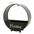 Atorse Wall Hanging Flower Basket Plant Pot Box For Home Balcony Decoration Black