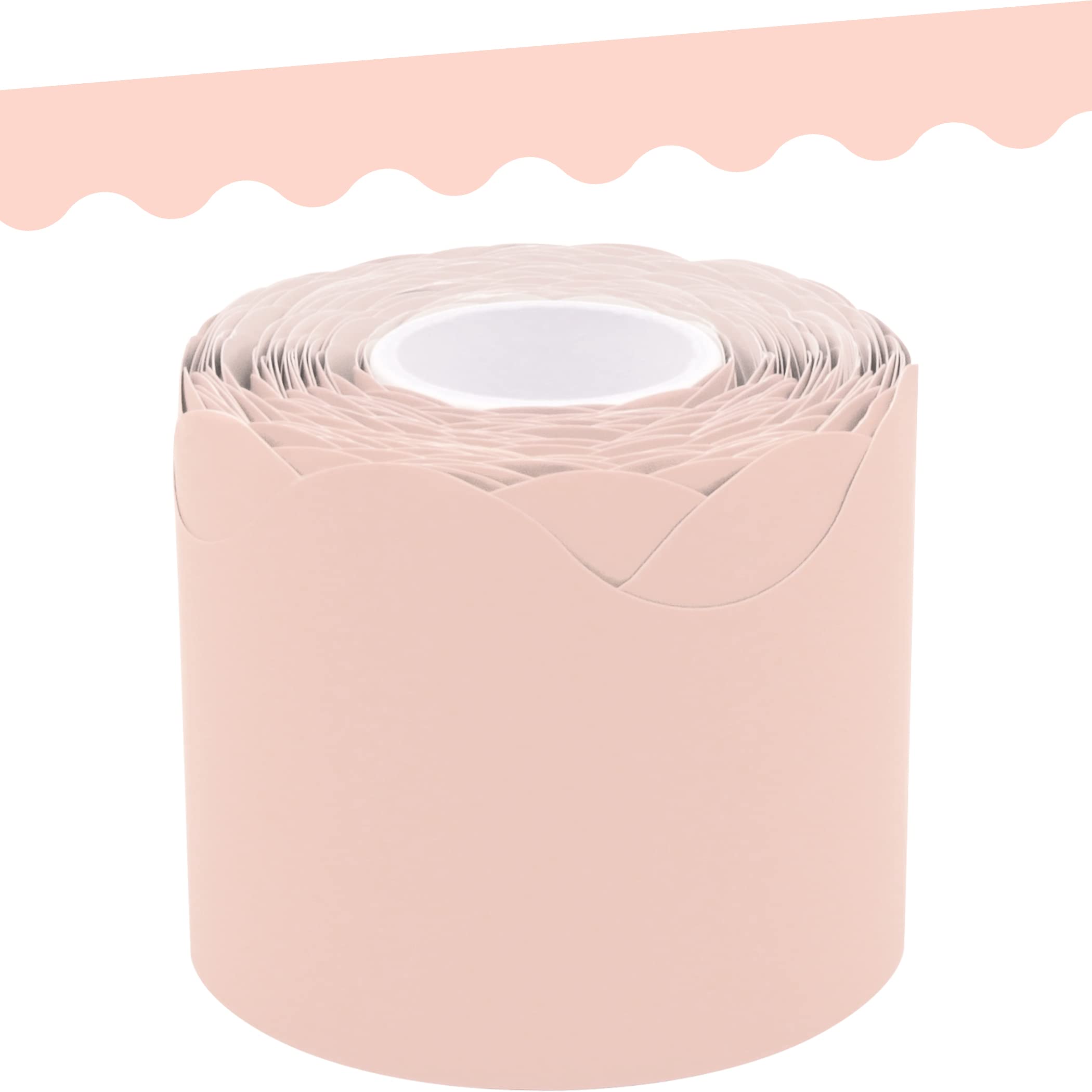 Teacher Created Resources Blush Scalloped Rolled Border Trim (Tcr8906)
