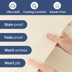 Extra Deep Pocket King Sheets - 4 Piece Breathable & Cooling Bed Sheets - Hotel Luxury Bed Sheet Set - Soft, Wrinkle Free & Comfy - Easily Fits Extra Deep Mattresses - Deep Pocket Off White Sheets Set