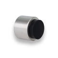 Evi | Wall Adhesive Doorstop | 1.1' X 1.1' | Black Rubber | Stainless Steel | Matte Finish | Great Adherence | 100% Functional