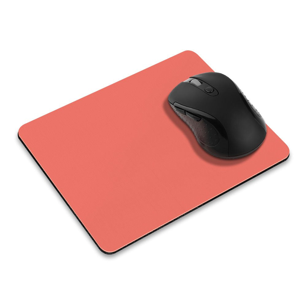 Fincibo Non-Slip Rectangle Mousepad, Solid Peach Blossom Pink Mouse Pad For Home, Office And Gaming Desk