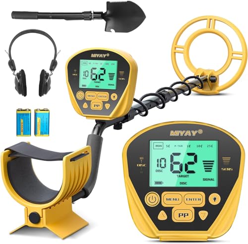 Metal Detector For Adults - Professional Metal Detector Gold And Silver With Lcd Display, High Accuracy Waterproof Pinpoint 5 Mo