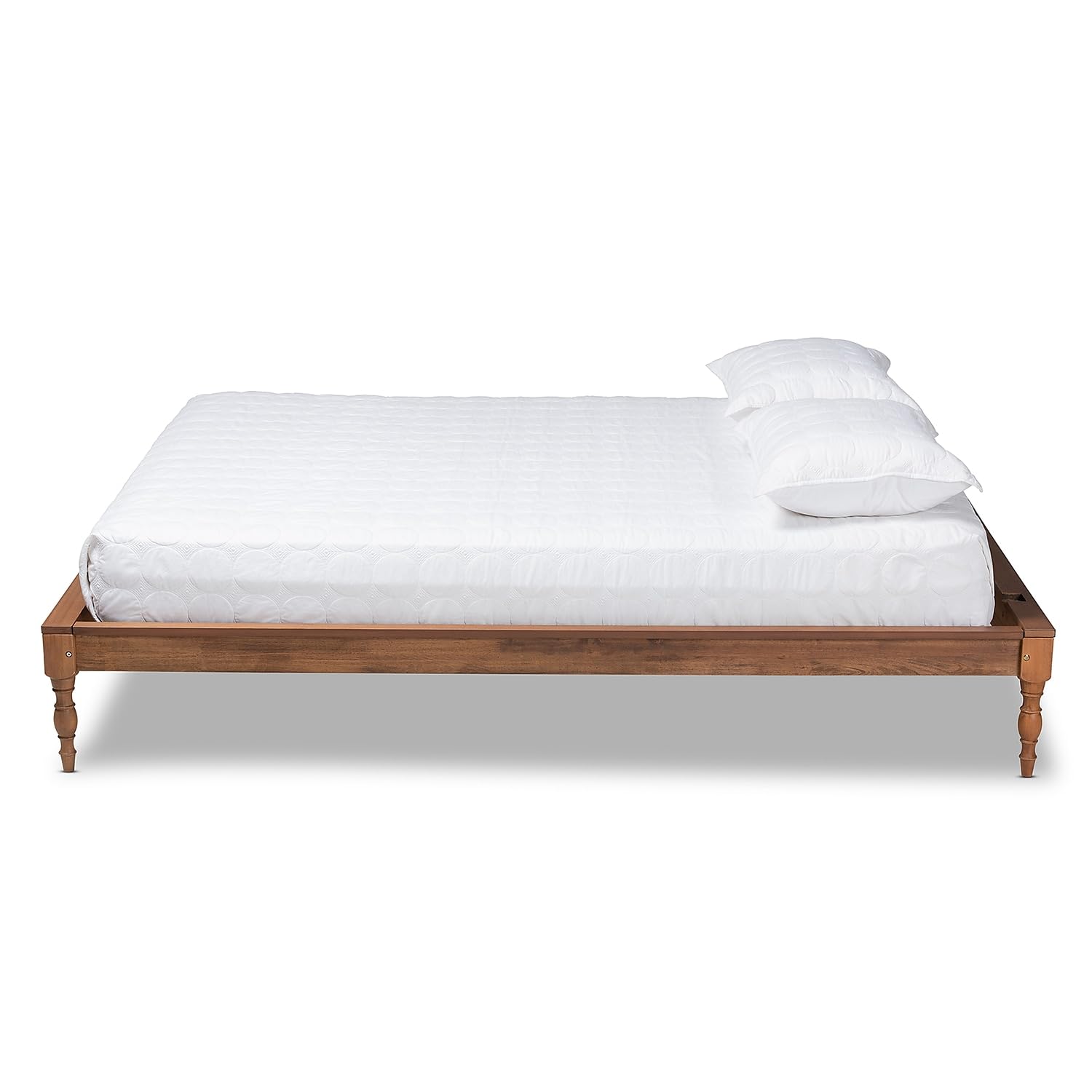 Baxton Studio Romy Bed Frame, Queen, Ash Walnut (159-9820-HiT)