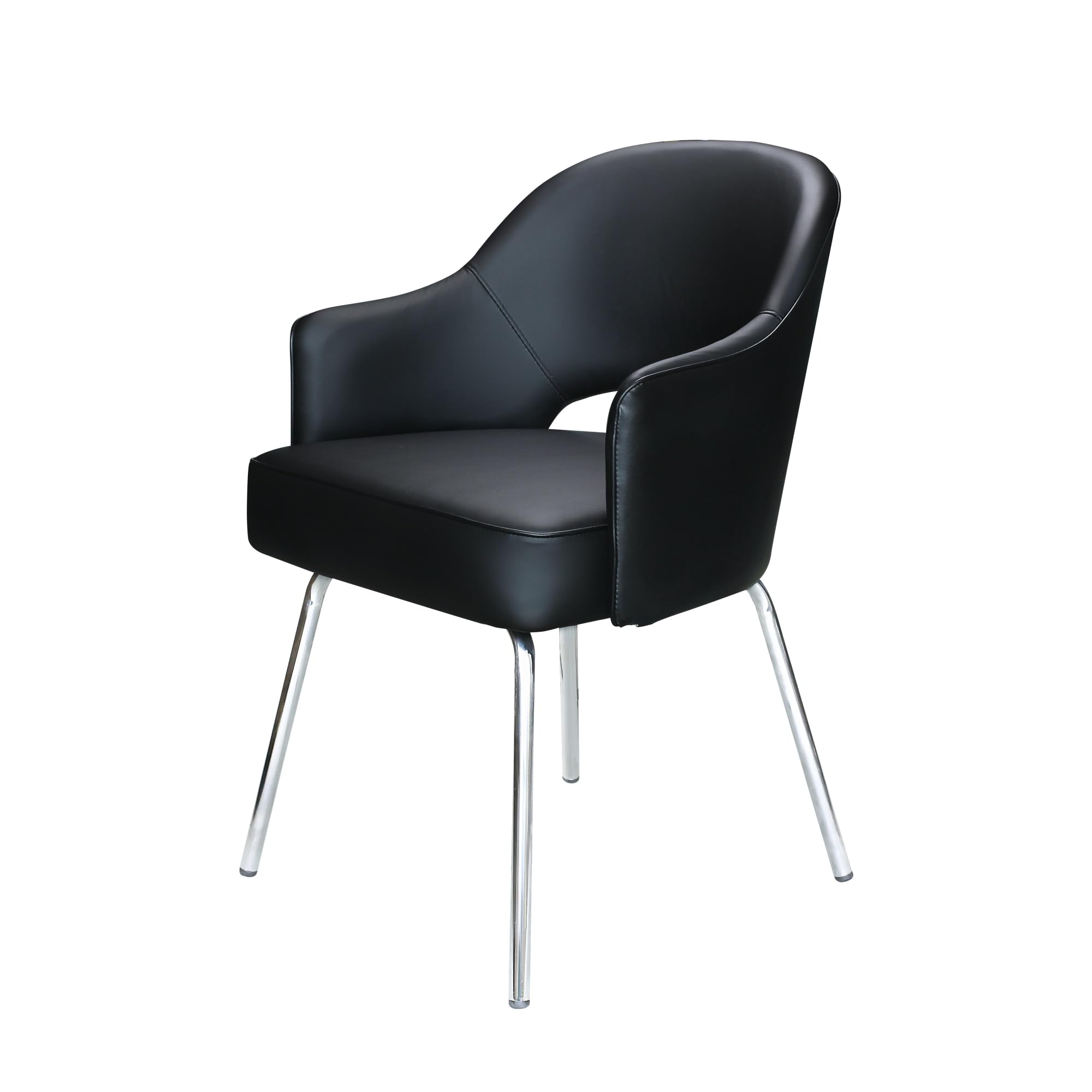 Boss Office Products (BOSXK Guest Chair, Black, 24.5 d x 22.5 w x 32 h (B489CBK)
