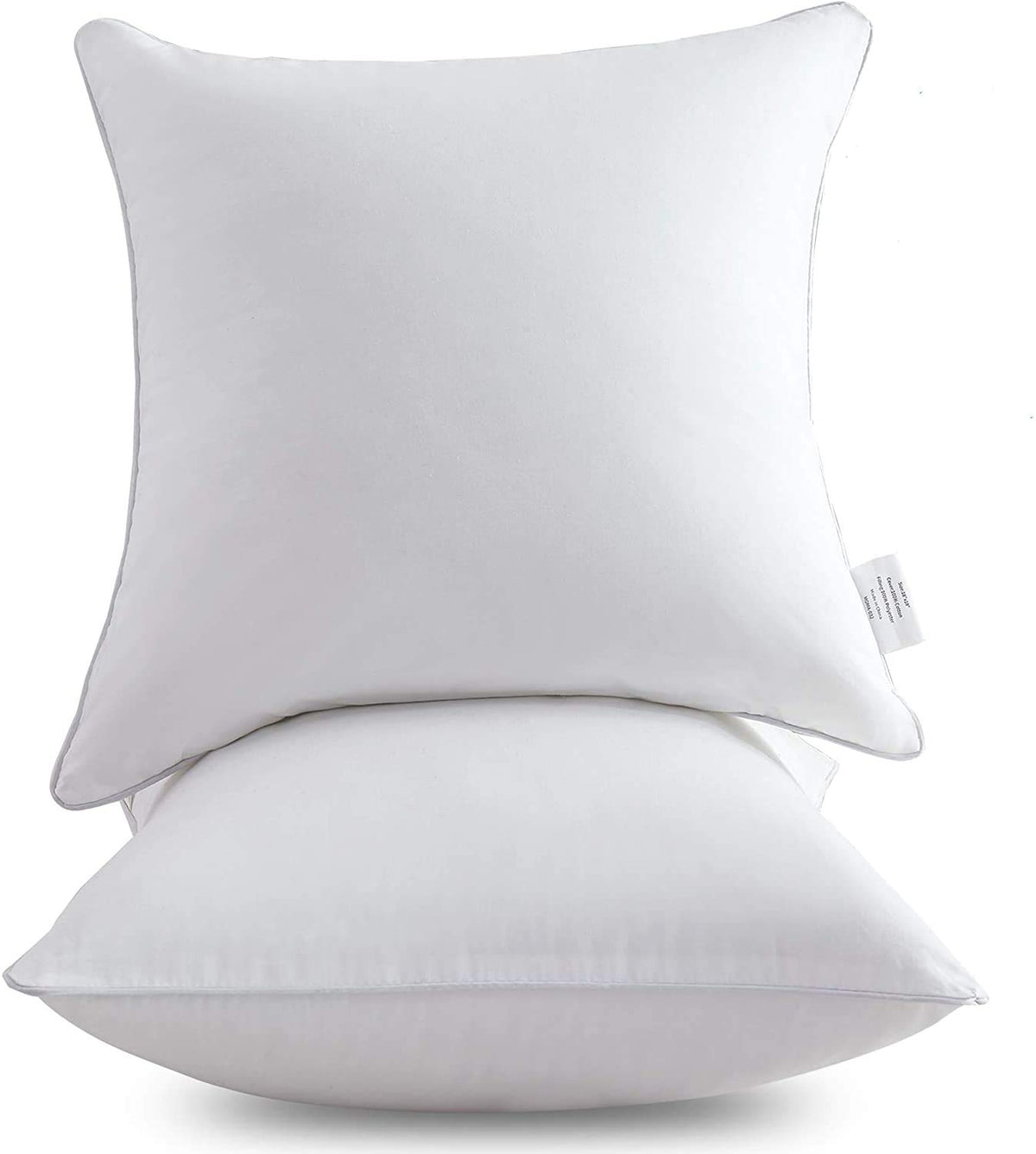 Oubonun 24 X 24 Pillow Inserts (Set Of 2) - Throw Pillow Inserts With 100% Cotton Cover - 24 Inch Square Interior Sofa Pillow In