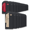 Plixio Garment Bags Suit Bag for Travel and Clothing Storage of Dresses, Dress Shirts, Coats Includes Zipper and Transparent Wi