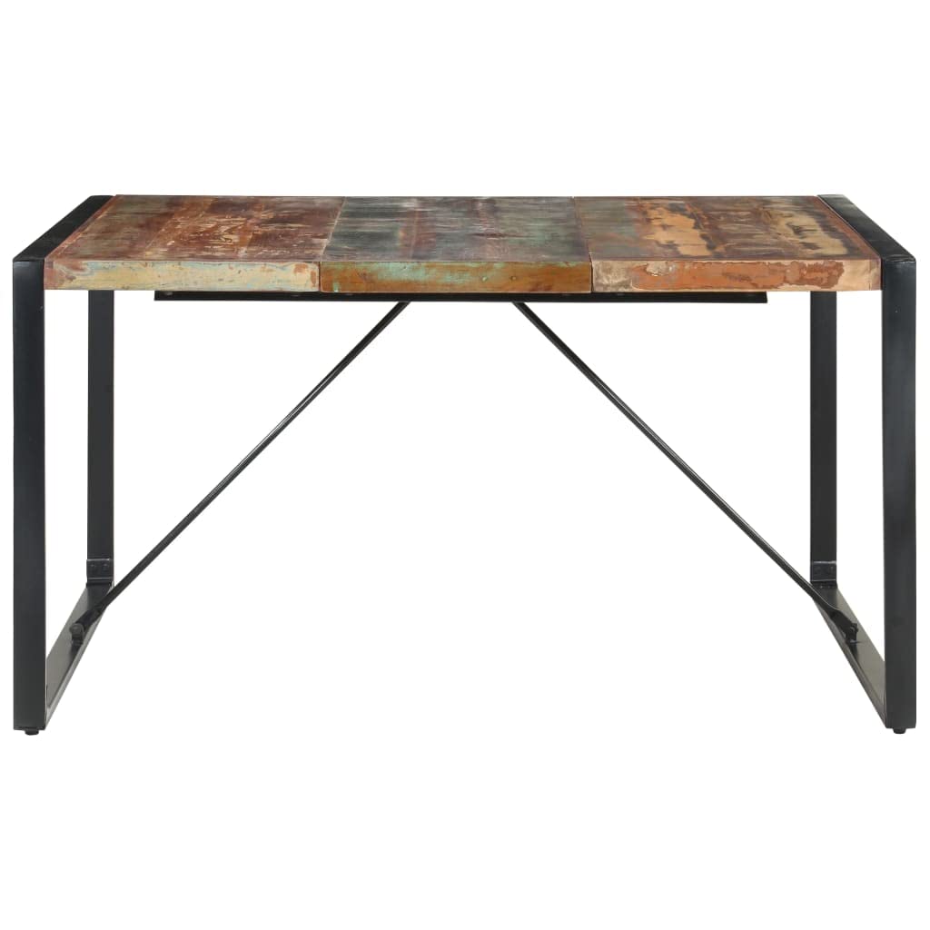 SKM Dining Table 55.1&quot;x55.1&quot;x29.5&quot; Solid Reclaimed Wood
